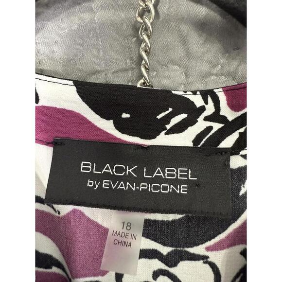 Black Label, Women's Multicolor Dress, Size=18 - Picture 7 of 9